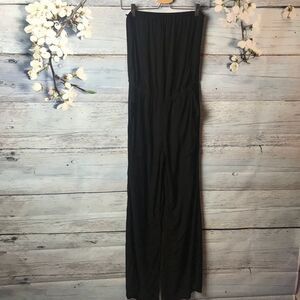 Michael Stars Pant Romper Sleeveless Black